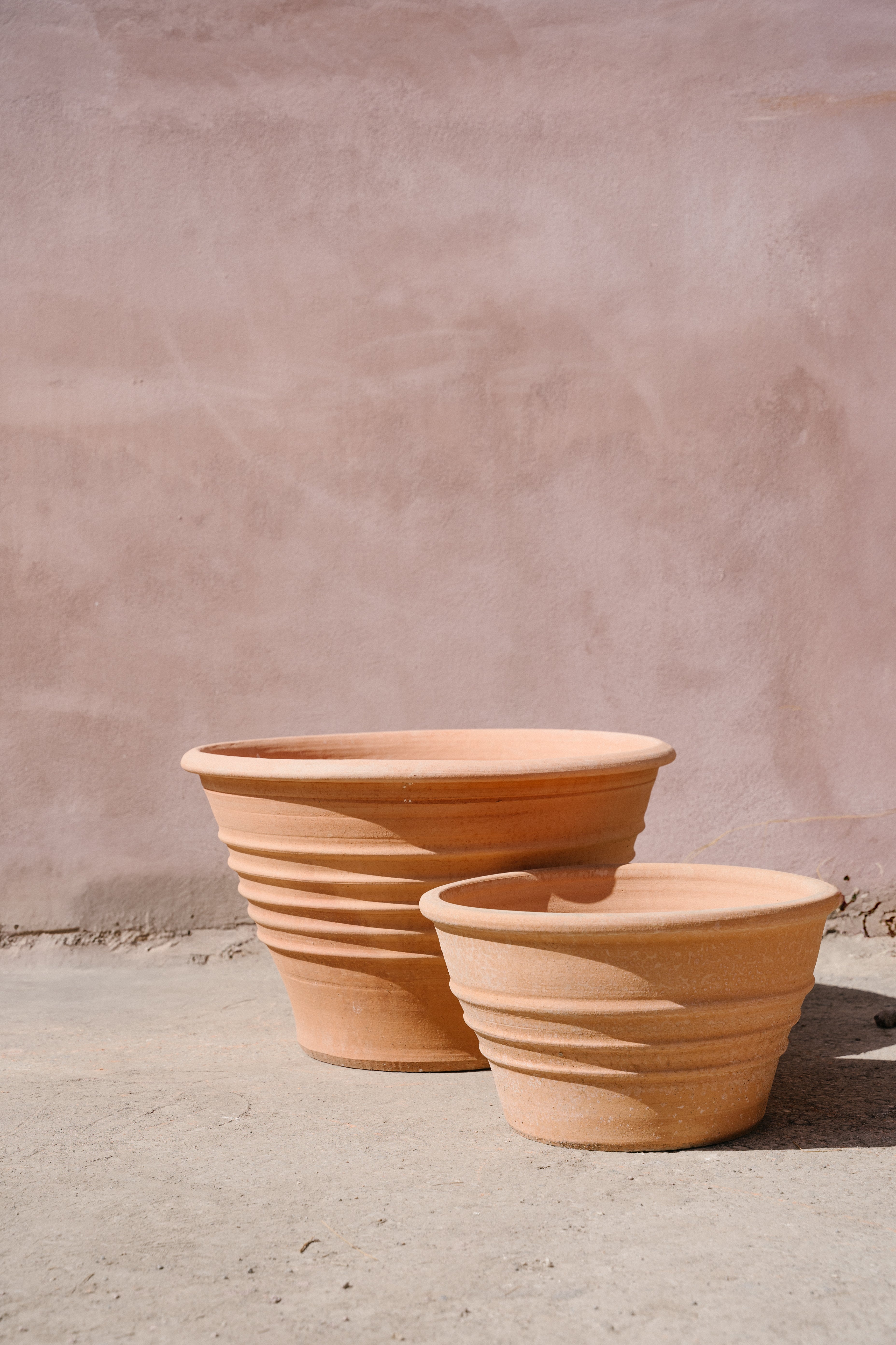 large terracotta planting pots Lekanida (Zonarati) Cretan Terracotta Planter – Kilned Earth